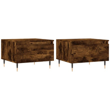 Salontafels 50X46X35 Cm Bewerkt Hout Kleurig 2 Gerookt eiken