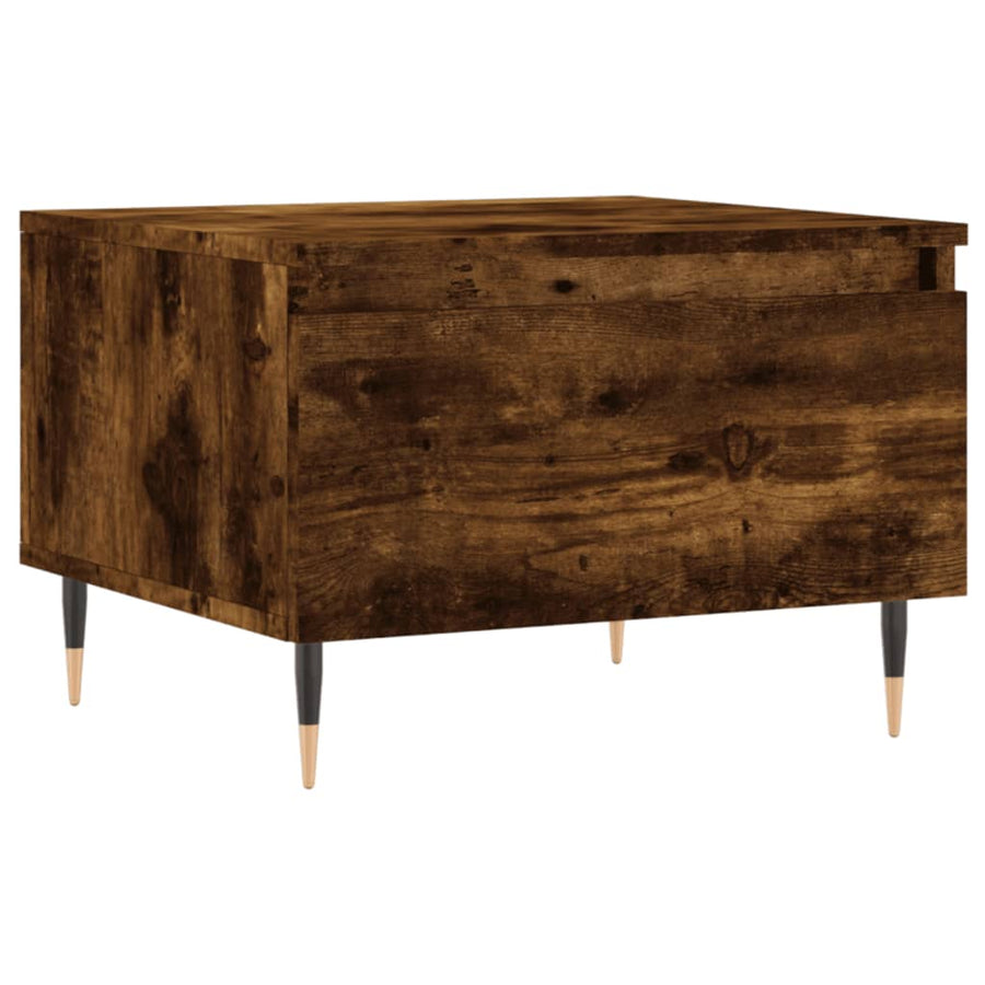 Salontafels 50X46X35 Cm Bewerkt Hout Kleurig 2 Gerookt eiken