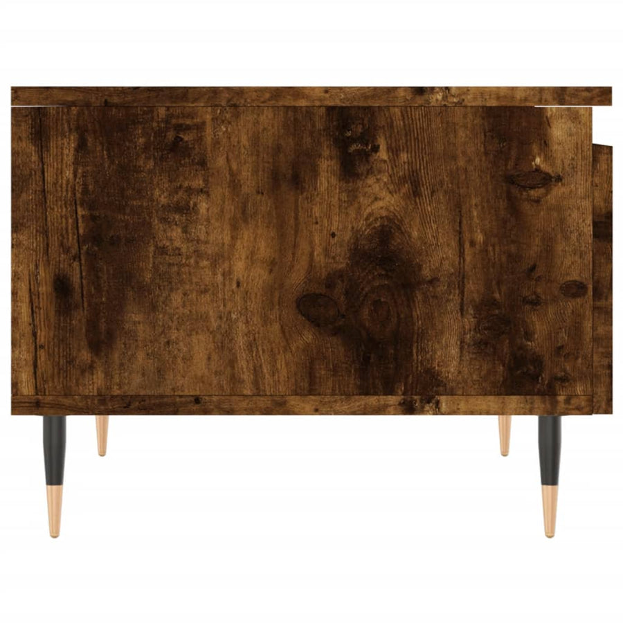 Salontafels 50X46X35 Cm Bewerkt Hout Kleurig 2 Gerookt eiken