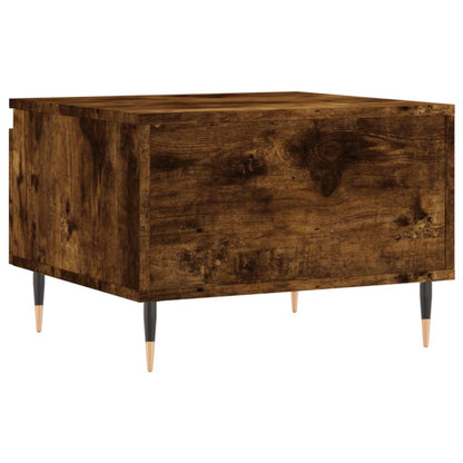 Salontafels 50X46X35 Cm Bewerkt Hout Kleurig 2 Gerookt eiken