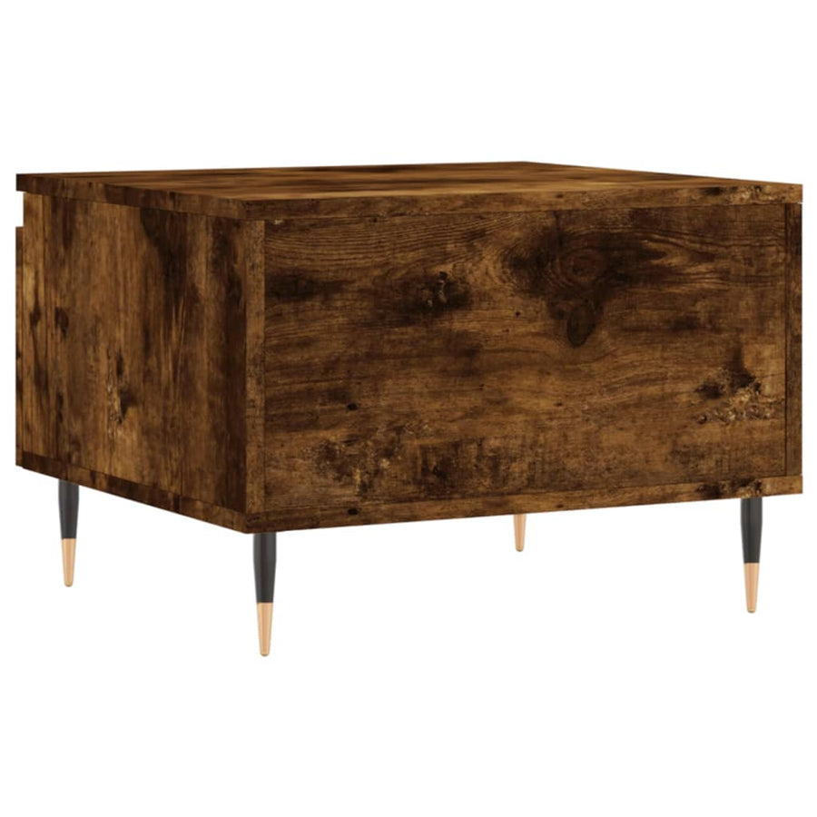 Salontafels 50X46X35 Cm Bewerkt Hout Kleurig 2 Gerookt eiken