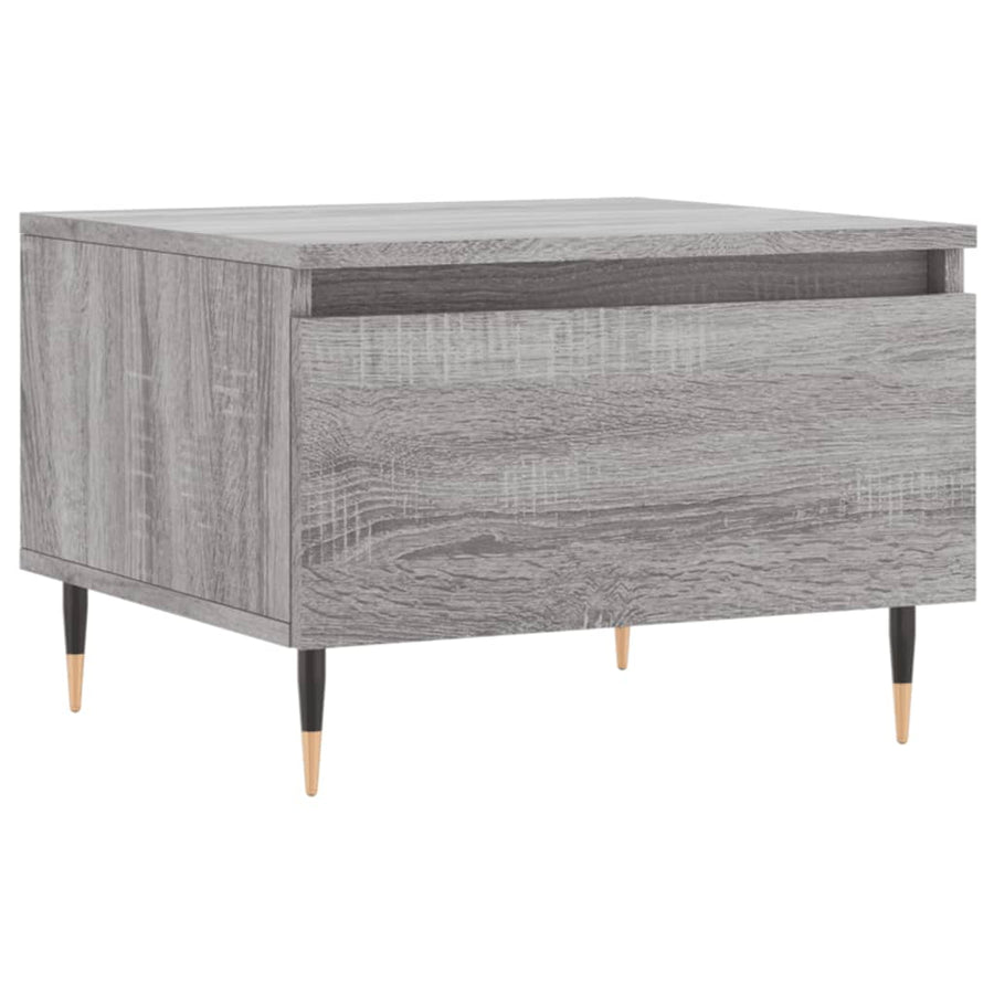 Salontafels 50X46X35 Cm Bewerkt Hout Eiken 2 Grijs sonoma