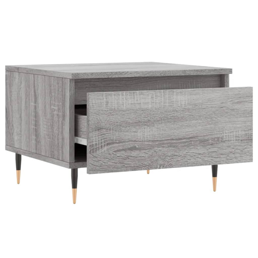 Salontafels 50X46X35 Cm Bewerkt Hout Eiken 2 Grijs sonoma