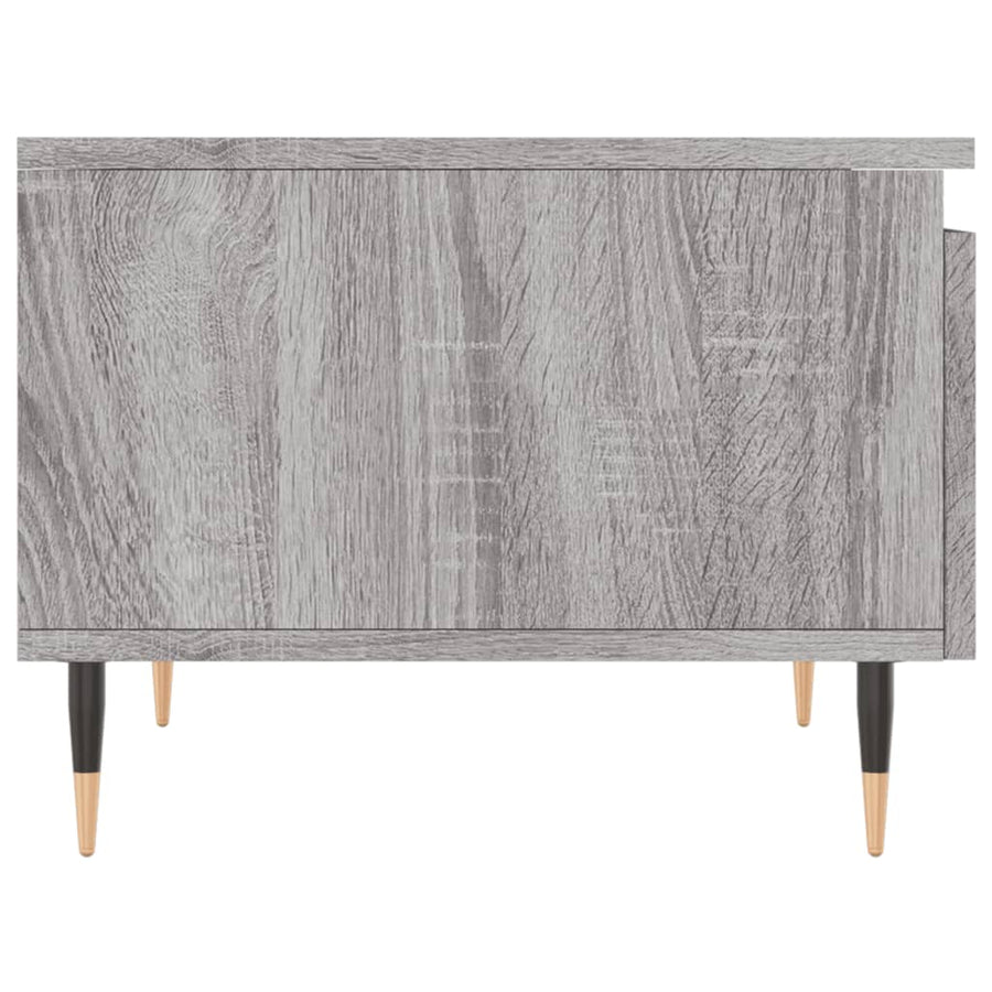 Salontafels 50X46X35 Cm Bewerkt Hout Eiken 2 Grijs sonoma