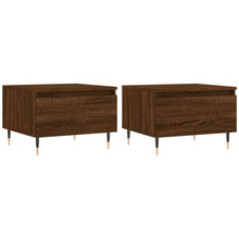 Salontafels 50X46X35 Cm Bewerkt Hout 2 bruin eikenkleur