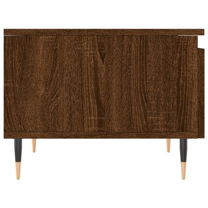 Salontafels 50X46X35 Cm Bewerkt Hout 2 bruin eikenkleur