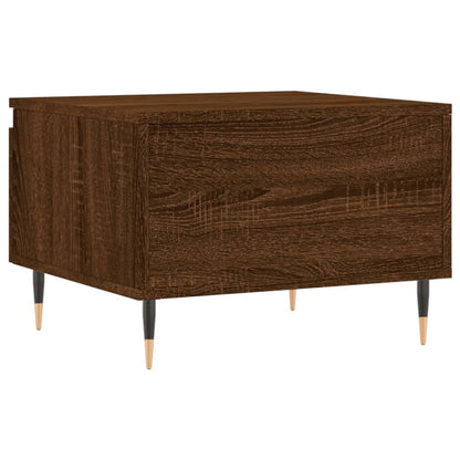 Salontafels 50X46X35 Cm Bewerkt Hout 2 bruin eikenkleur