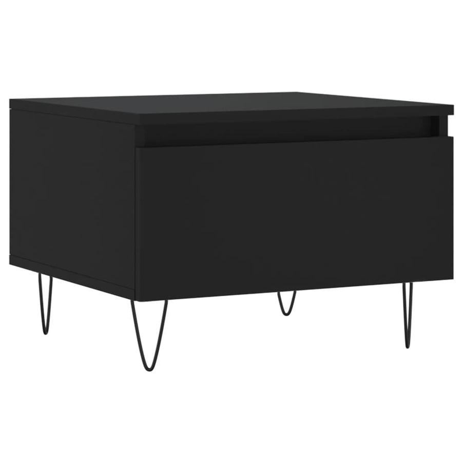 Salontafels 50X46X35 Cm Bewerkt Hout 2 Zwart