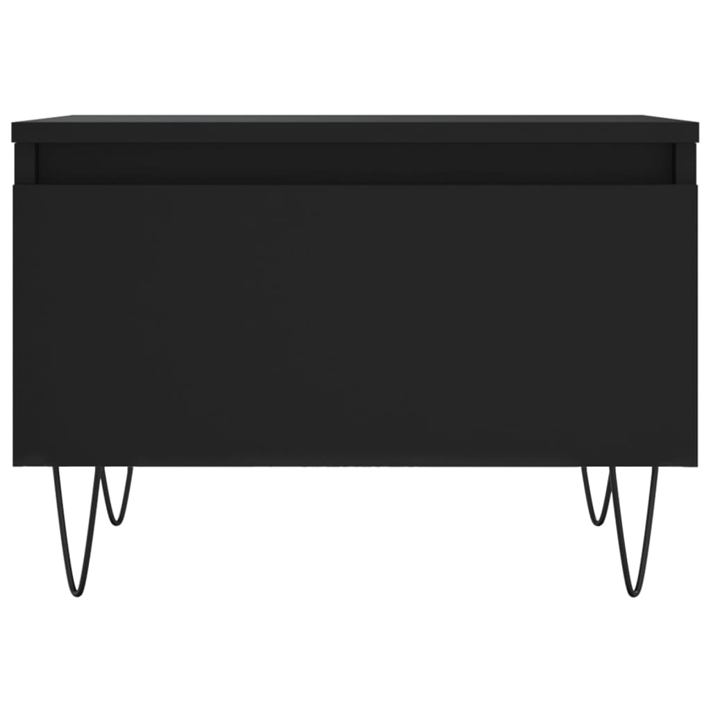 Salontafels 50X46X35 Cm Bewerkt Hout 2 Zwart