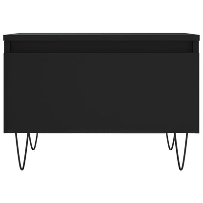 Salontafels 50X46X35 Cm Bewerkt Hout 2 Zwart