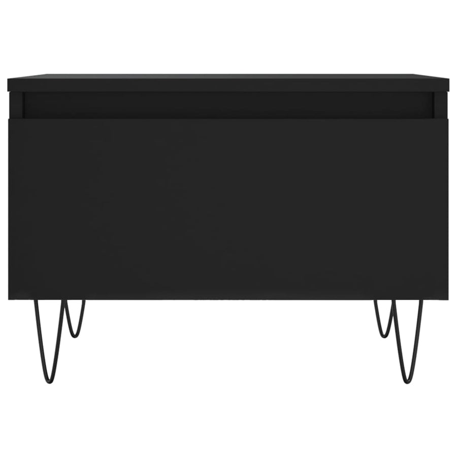 Salontafels 50X46X35 Cm Bewerkt Hout 2 Zwart