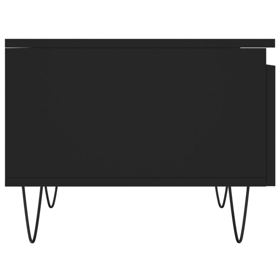 Salontafels 50X46X35 Cm Bewerkt Hout 2 Zwart