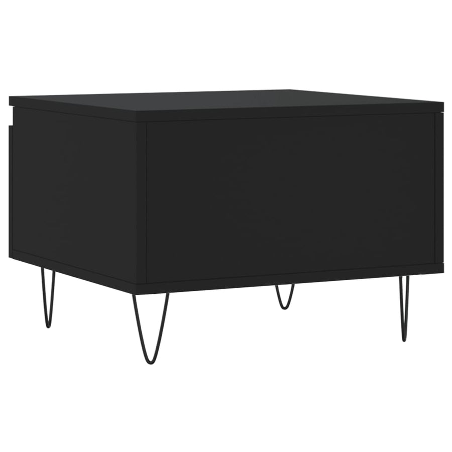 Salontafels 50X46X35 Cm Bewerkt Hout 2 Zwart