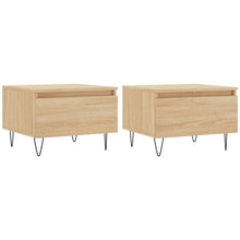 Salontafels 50X46X35 Cm Bewerkt Hout Kleurig 2 Sonoma eiken