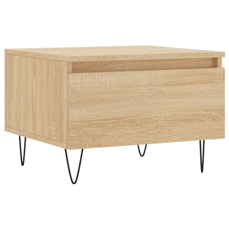 Salontafels 50X46X35 Cm Bewerkt Hout Kleurig 2 Sonoma eiken