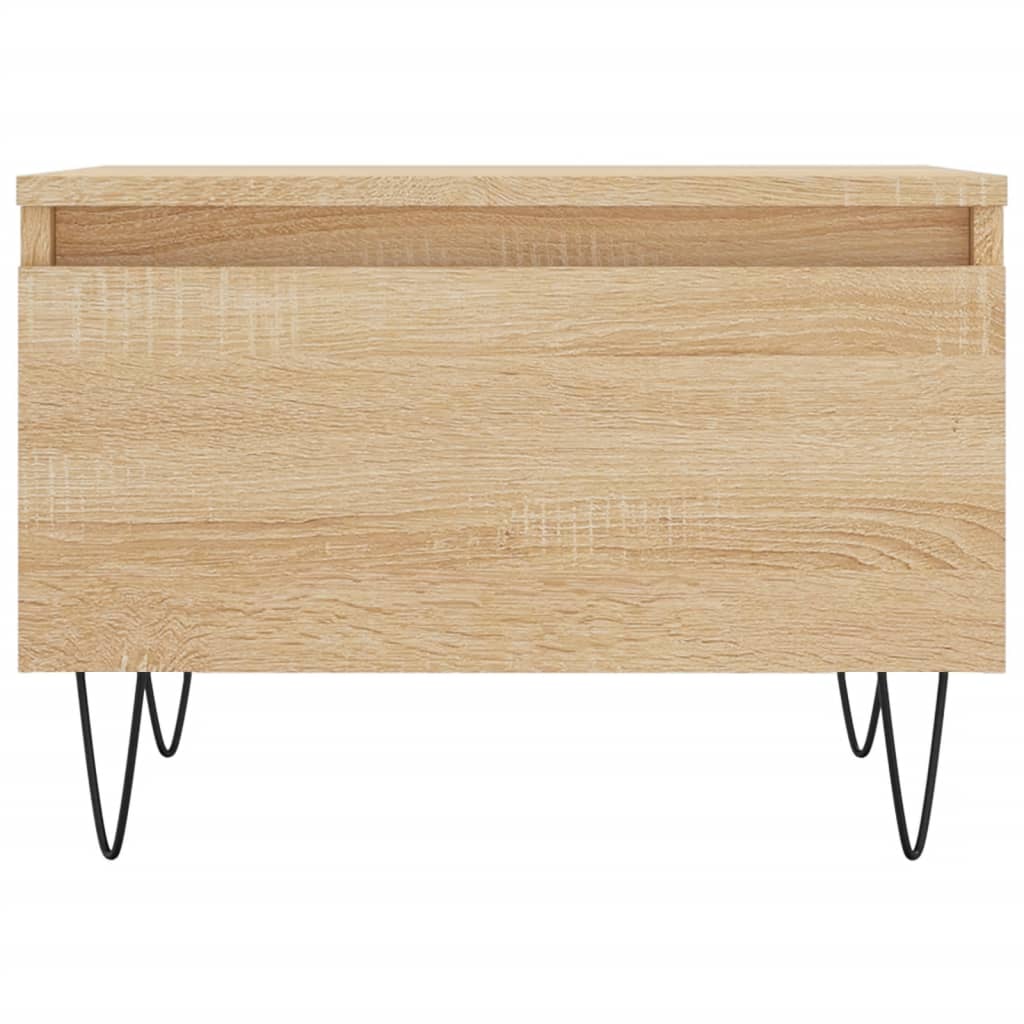 Salontafels 50X46X35 Cm Bewerkt Hout Kleurig 2 Sonoma eiken