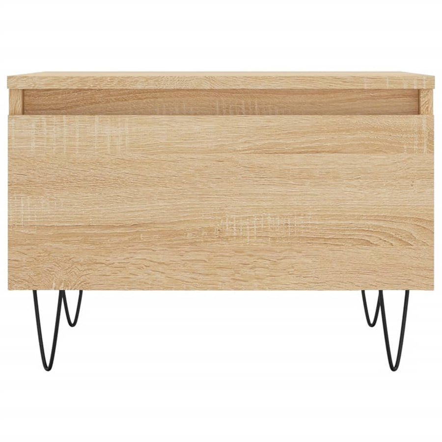 Salontafels 50X46X35 Cm Bewerkt Hout Kleurig 2 Sonoma eiken