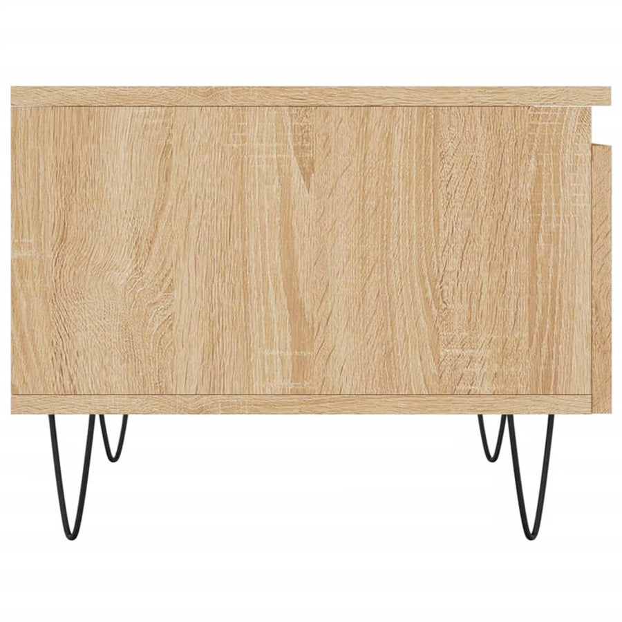 Salontafels 50X46X35 Cm Bewerkt Hout Kleurig 2 Sonoma eiken
