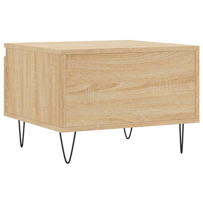 Salontafels 50X46X35 Cm Bewerkt Hout Kleurig 2 Sonoma eiken