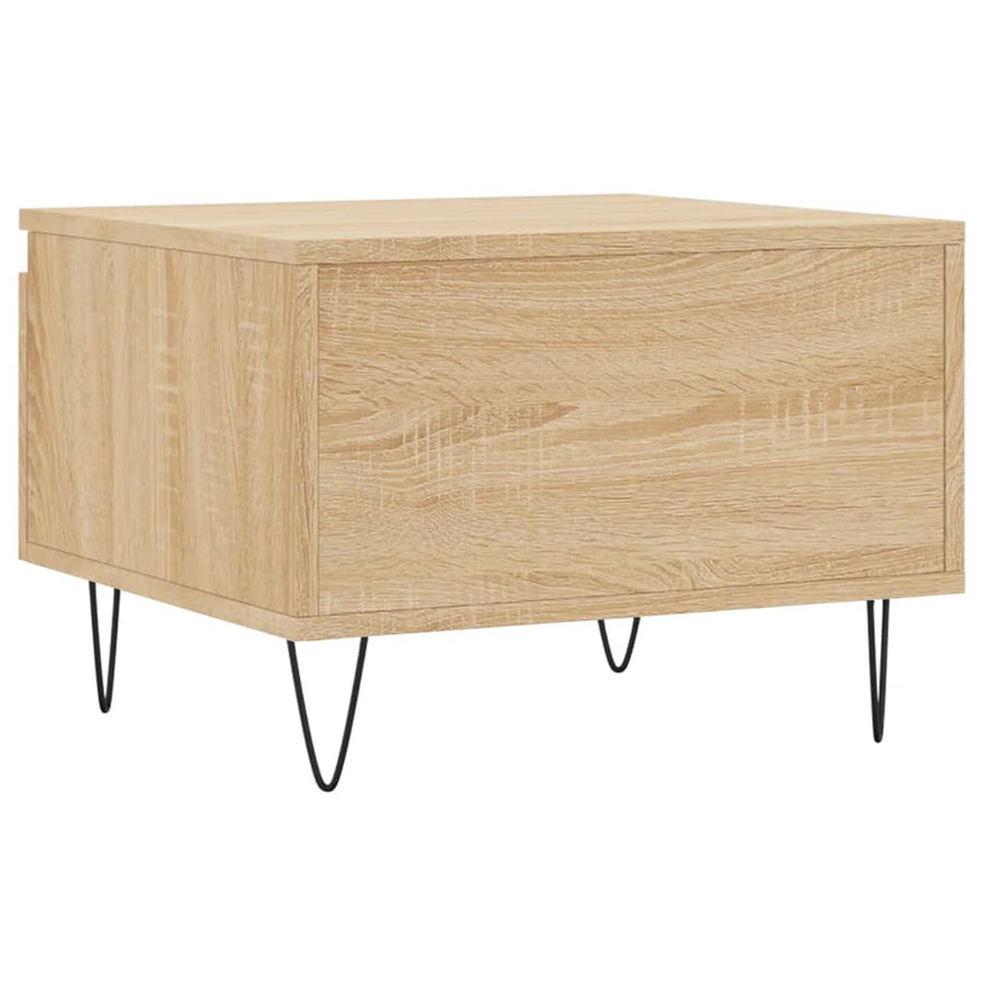 Salontafels 50X46X35 Cm Bewerkt Hout Kleurig 2 Sonoma eiken