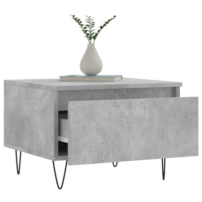 Salontafels 50X46X35 Cm Bewerkt Hout 2 Betongrijs