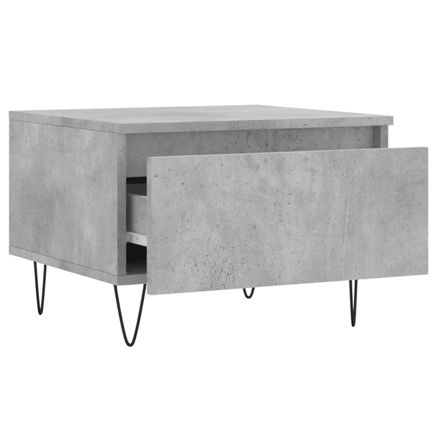 Salontafels 50X46X35 Cm Bewerkt Hout 2 Betongrijs