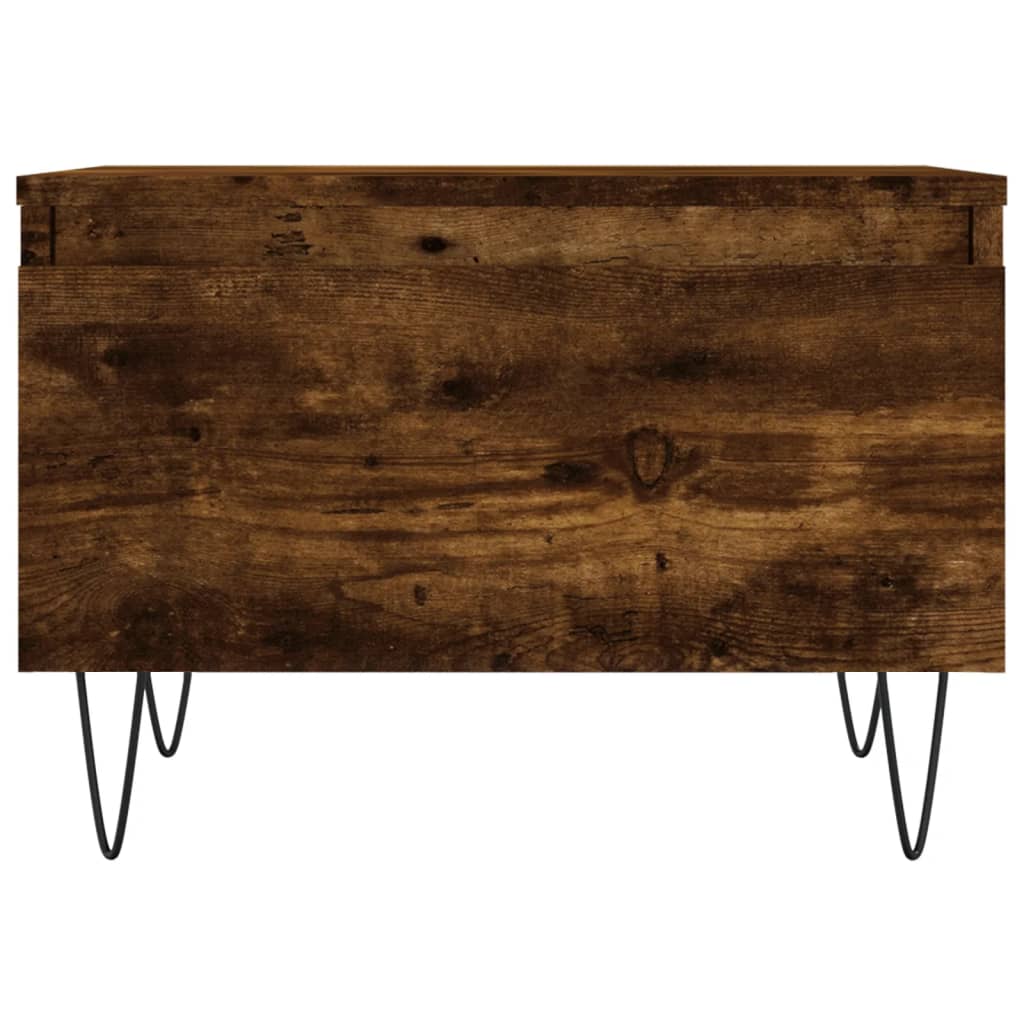Salontafels 50X46X35 Cm Bewerkt Hout Kleurig 2 Gerookt eiken