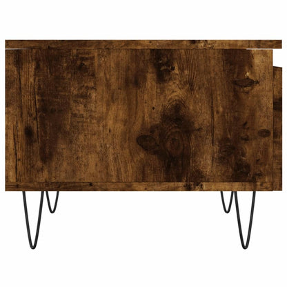 Salontafels 50X46X35 Cm Bewerkt Hout Kleurig 2 Gerookt eiken