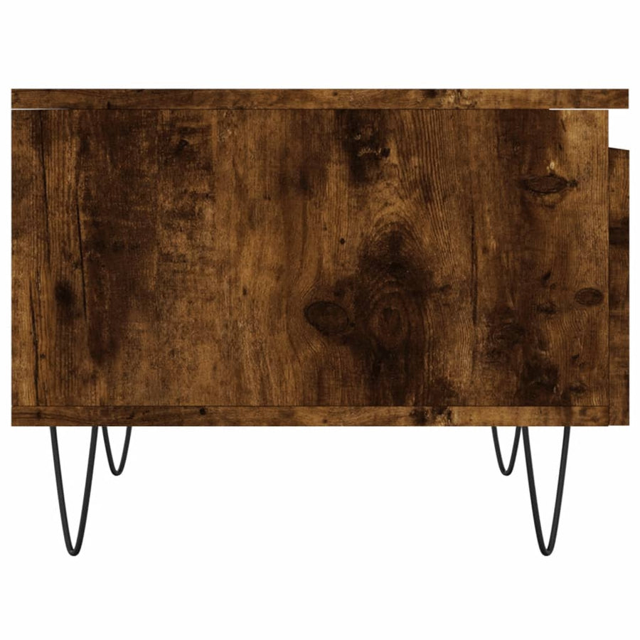 Salontafels 50X46X35 Cm Bewerkt Hout Kleurig 2 Gerookt eiken