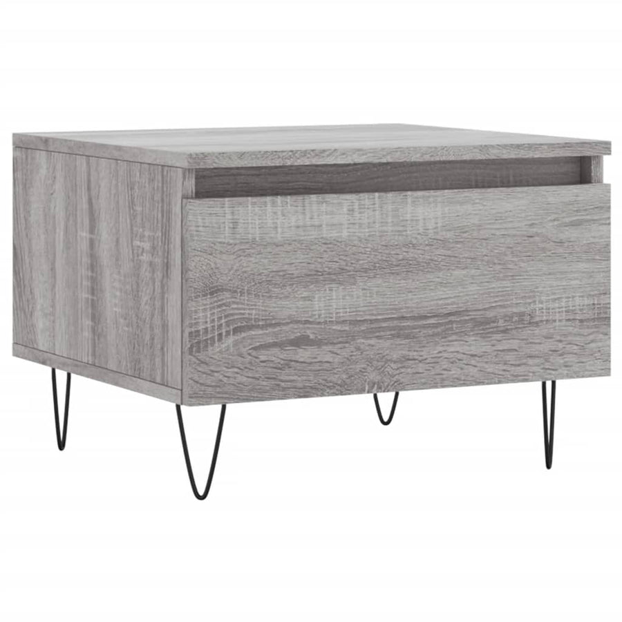 Salontafels 50X46X35 Cm Bewerkt Hout Eiken 2 Grijs sonoma