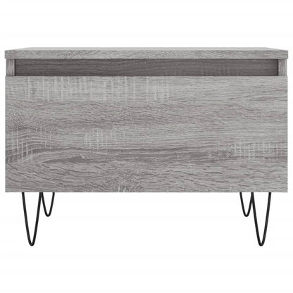 Salontafels 50X46X35 Cm Bewerkt Hout Eiken 2 Grijs sonoma
