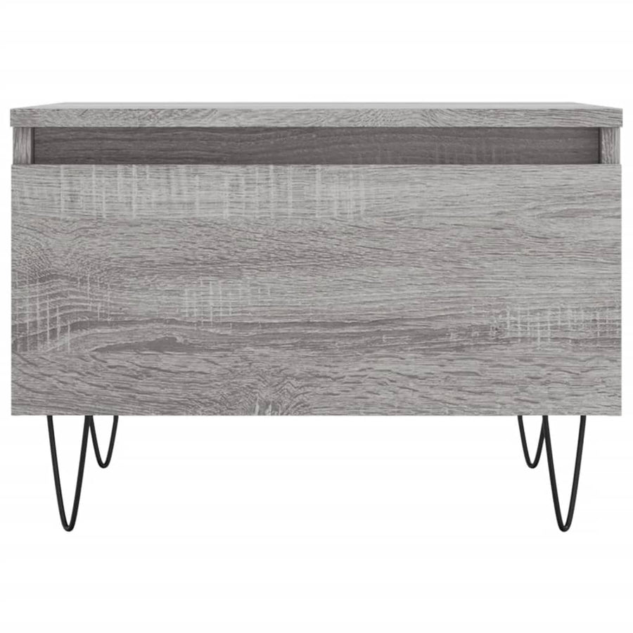 Salontafels 50X46X35 Cm Bewerkt Hout Eiken 2 Grijs sonoma