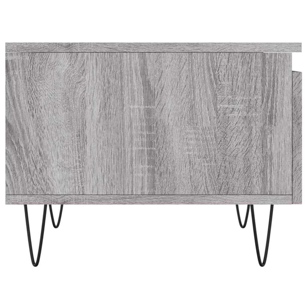 Salontafels 50X46X35 Cm Bewerkt Hout Eiken 2 Grijs sonoma