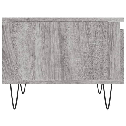 Salontafels 50X46X35 Cm Bewerkt Hout Eiken 2 Grijs sonoma
