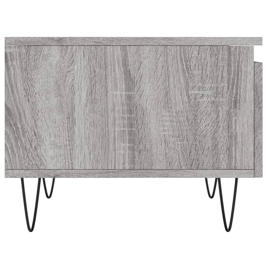 Salontafels 50X46X35 Cm Bewerkt Hout Eiken 2 Grijs sonoma