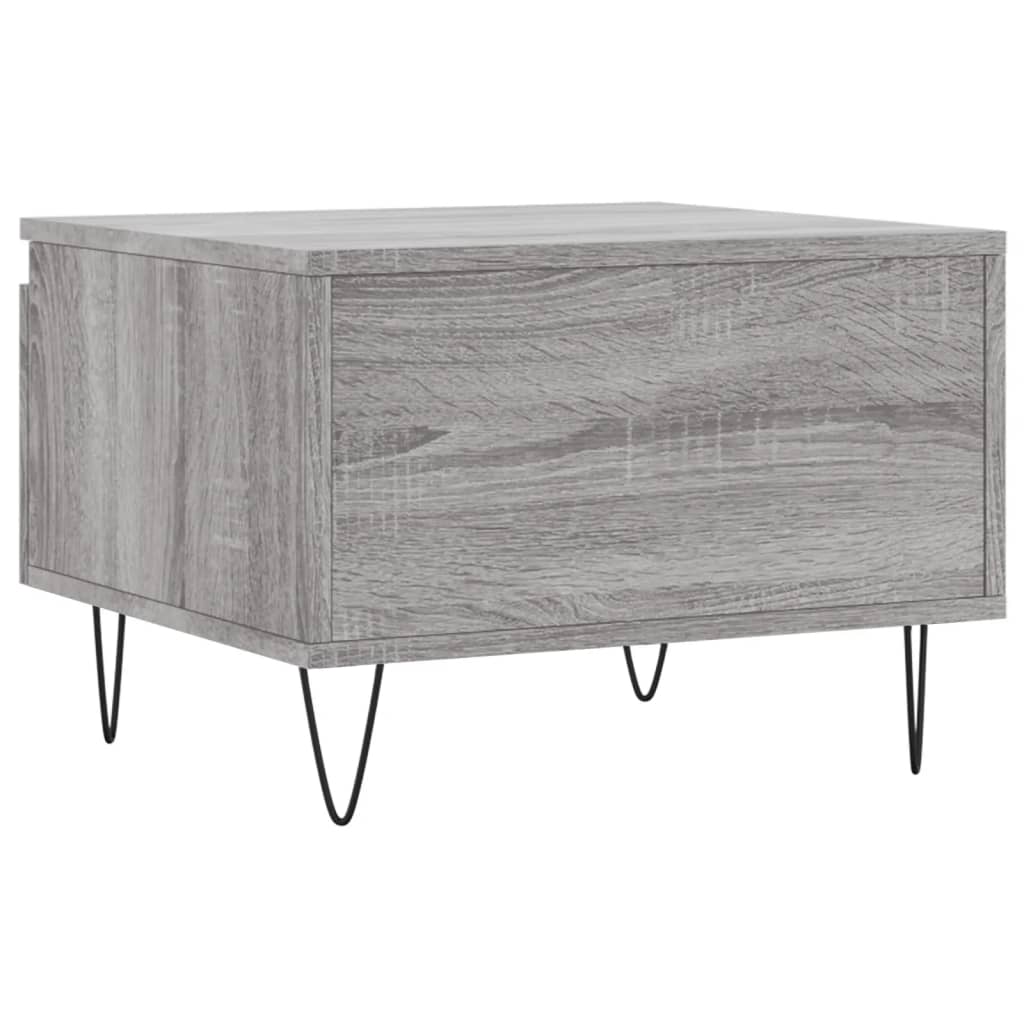 Salontafels 50X46X35 Cm Bewerkt Hout Eiken 2 Grijs sonoma
