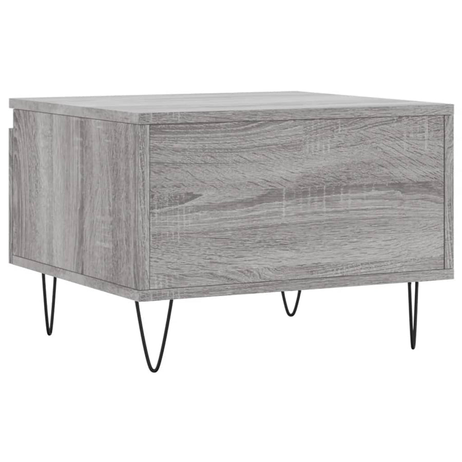 Salontafels 50X46X35 Cm Bewerkt Hout Eiken 2 Grijs sonoma