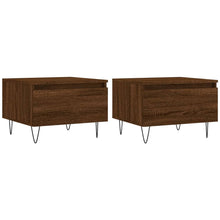 Salontafels 50X46X35 Cm Bewerkt Hout 2 bruin eikenkleur