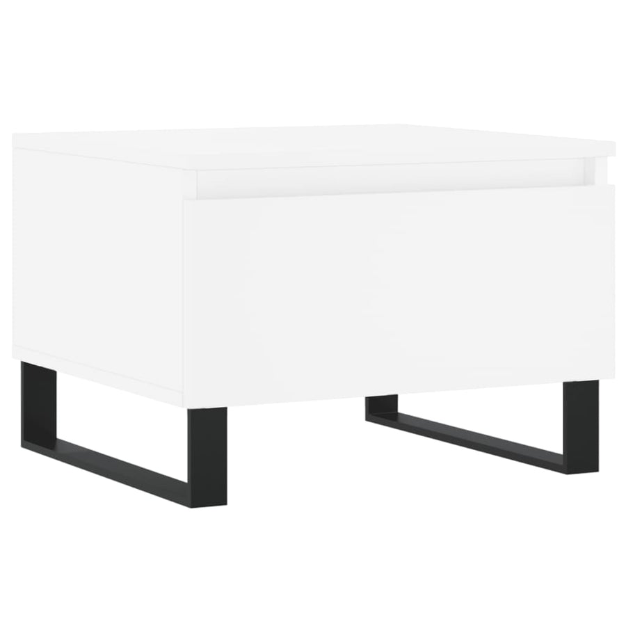 Salontafels 50X46X35 Cm Bewerkt Hout 2 Wit