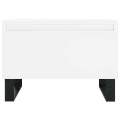 Salontafels 50X46X35 Cm Bewerkt Hout 2 Wit