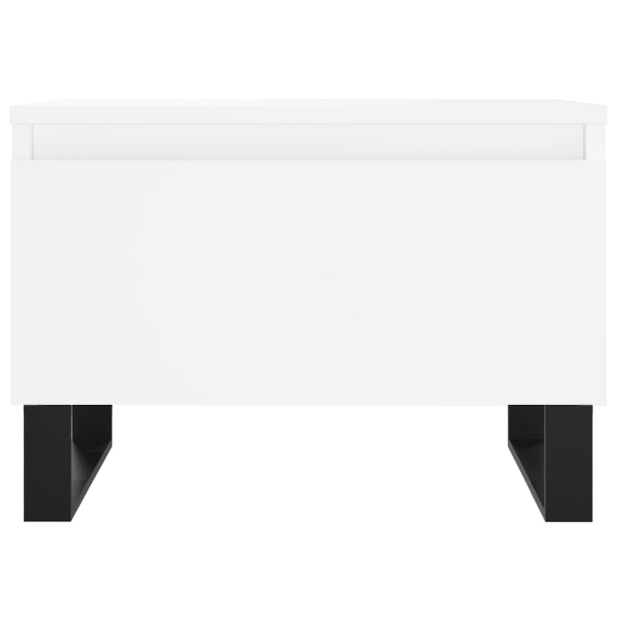 Salontafels 50X46X35 Cm Bewerkt Hout 2 Wit