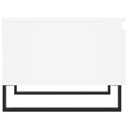 Salontafels 50X46X35 Cm Bewerkt Hout 2 Wit