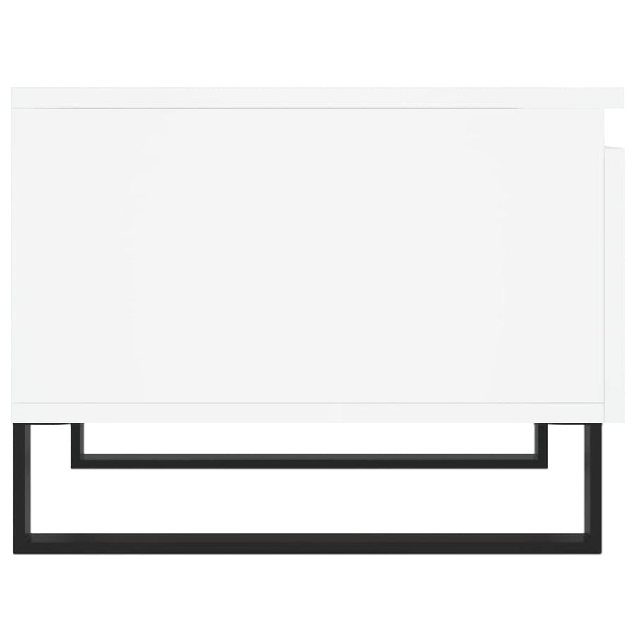 Salontafels 50X46X35 Cm Bewerkt Hout 2 Wit