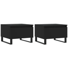 Salontafels 50X46X35 Cm Bewerkt Hout 2 Zwart