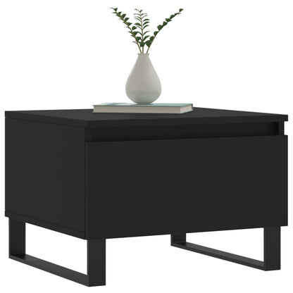 Salontafels 50X46X35 Cm Bewerkt Hout 2 Zwart
