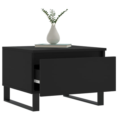 Salontafels 50X46X35 Cm Bewerkt Hout 2 Zwart