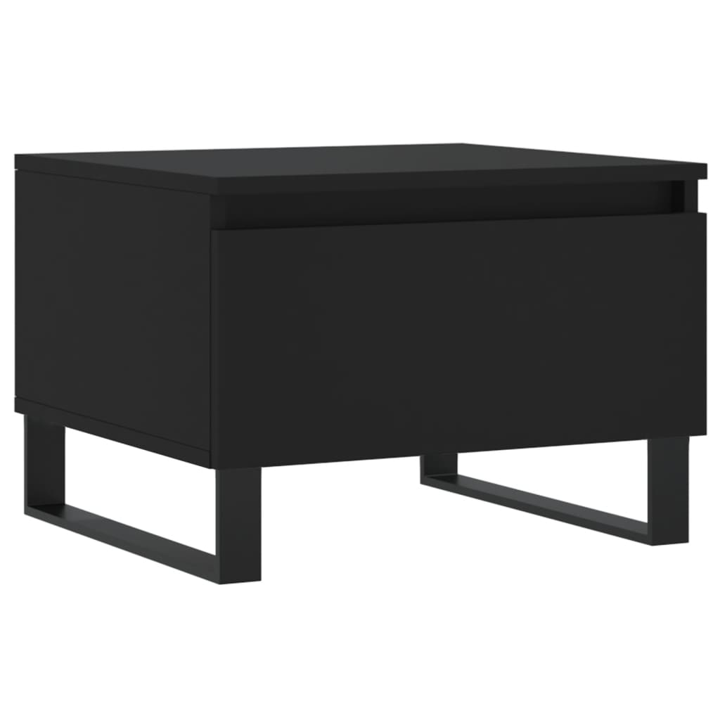 Salontafels 50X46X35 Cm Bewerkt Hout 2 Zwart