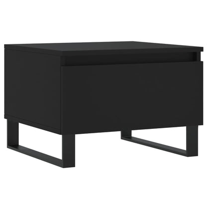 Salontafels 50X46X35 Cm Bewerkt Hout 2 Zwart