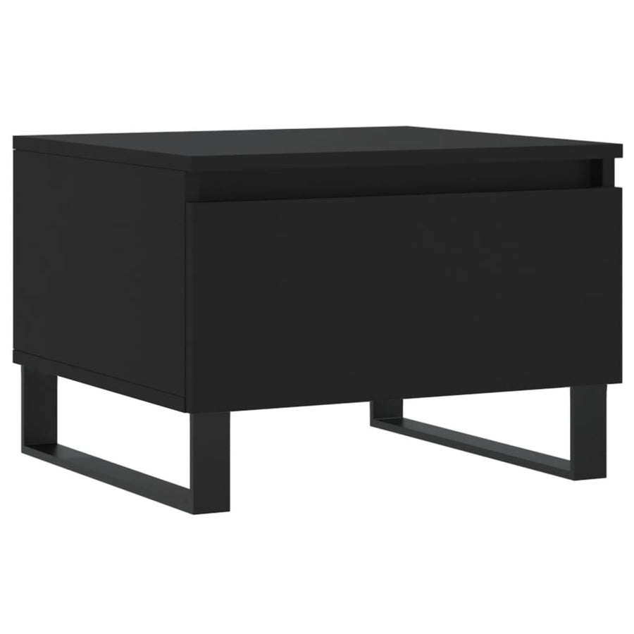 Salontafels 50X46X35 Cm Bewerkt Hout 2 Zwart