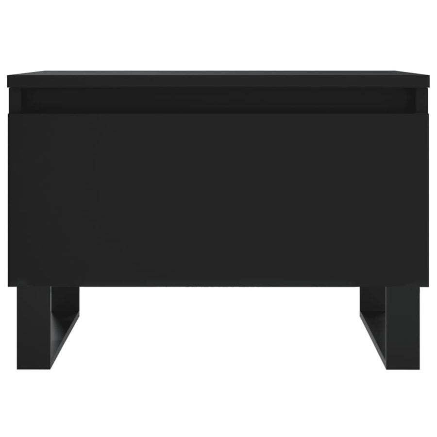 Salontafels 50X46X35 Cm Bewerkt Hout 2 Zwart
